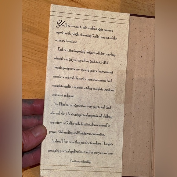 Breakfast with God devotional book - Picture 2 of 5